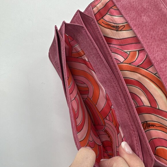 Sigrid Olsen Wallet Tan Leather Clutch Zip Pocket Cards Holder Money Pouch Lined - Picture 9 of 12